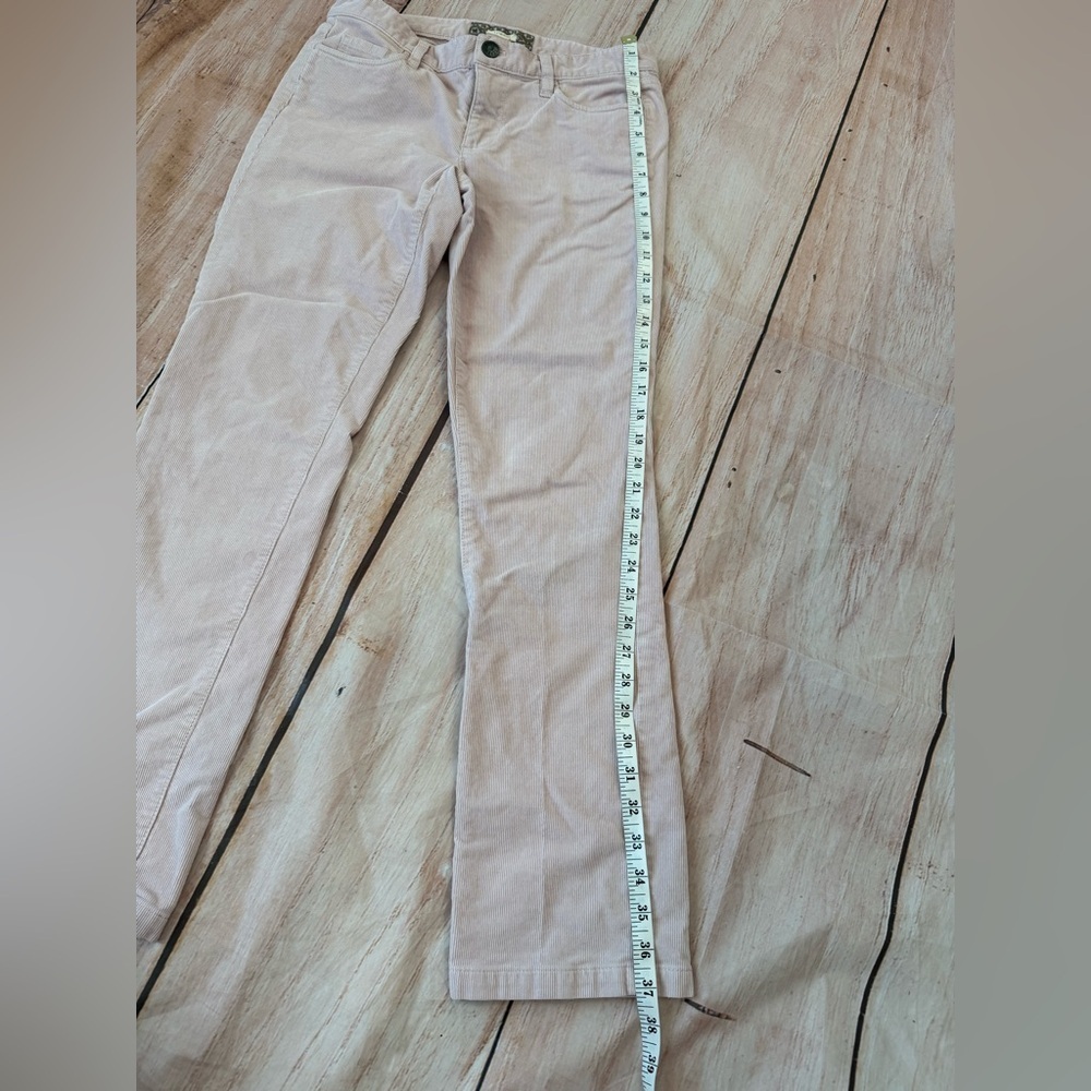 J. Crew Soft Pink Matchstick Straight Cut Corduroy Pants Size 27S Woman’s - Picture 5 of 9